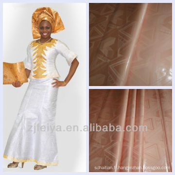 Jacquard Bazin Riche Tissu de vêtement africain Guinée Brocade Damas Shadda 100% coton Nigeria Style